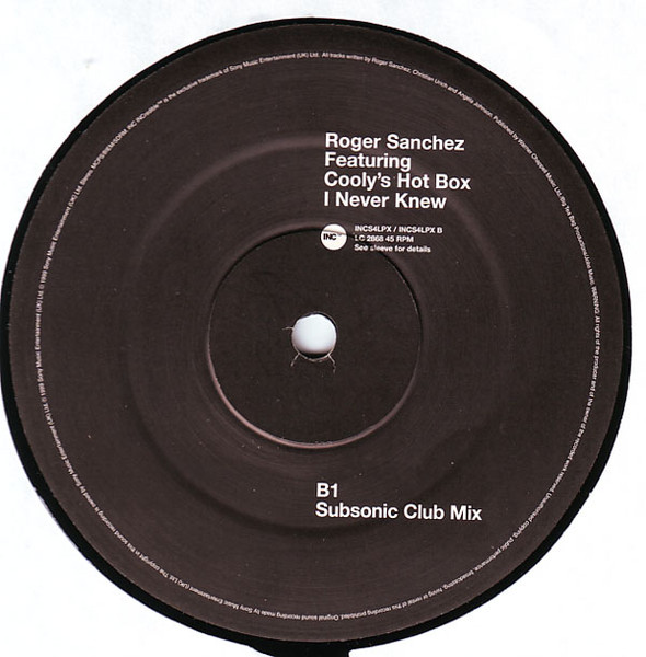 Roger Sanchez - I Never Knew | INCredible (INCS4LPX) - 3