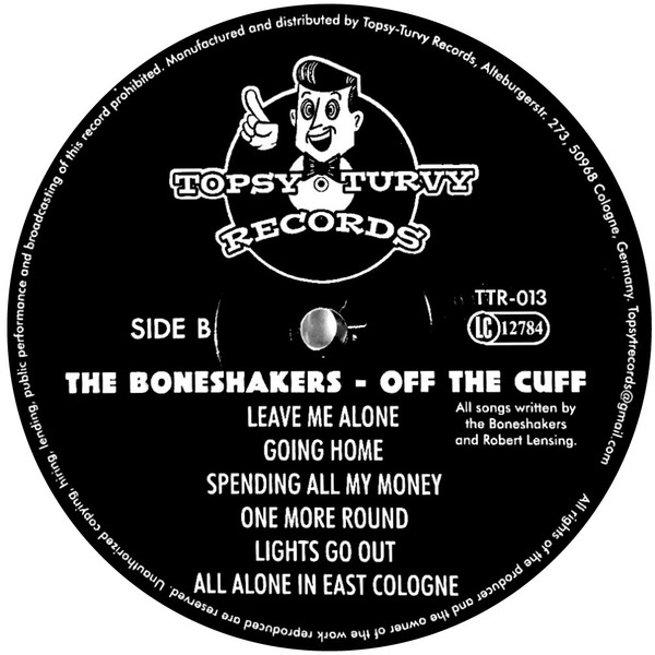 The Boneshakers - Off The Cuff | Topsy Turvy Records (TTR-013) - 4 The Boneshakers - Off The Cuff | Topsy Turvy Records (TTR-013) - 4