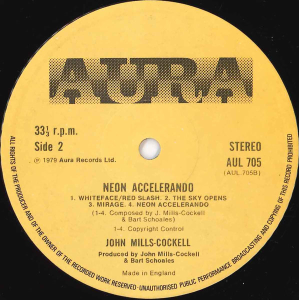 John Mills-Cockell - Neon Accelerando | Aura (AUL 705) - 4