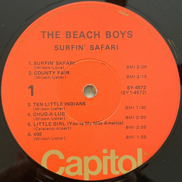 The Beach Boys - Surfin' Safari | Capitol Records (SY-4572) - 3 The Beach Boys - Surfin' Safari | Capitol Records (SY-4572) - 3
