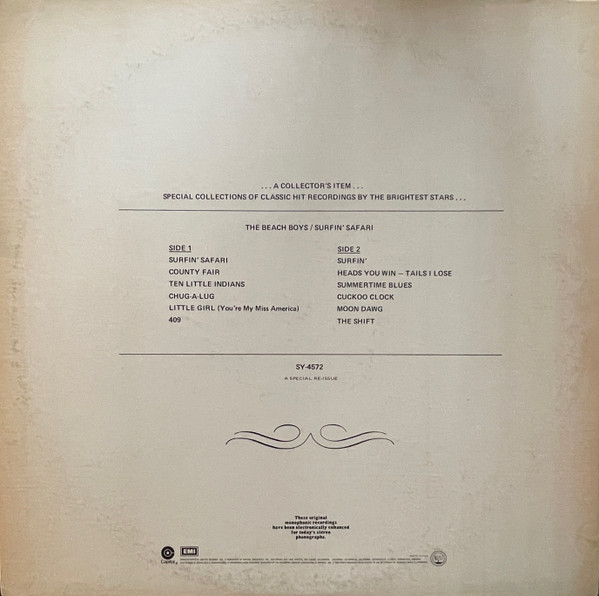 The Beach Boys - Surfin' Safari | Capitol Records (SY-4572) - 2 The Beach Boys - Surfin' Safari | Capitol Records (SY-4572) - 2