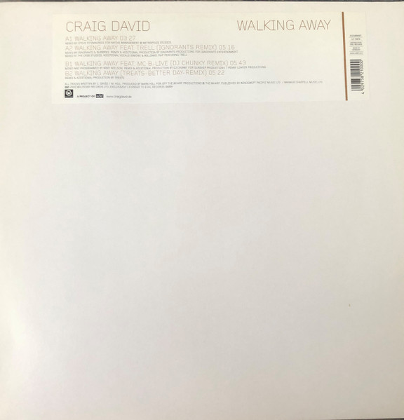 Craig David - Walking Away | Wildstar Records (0121000WST)