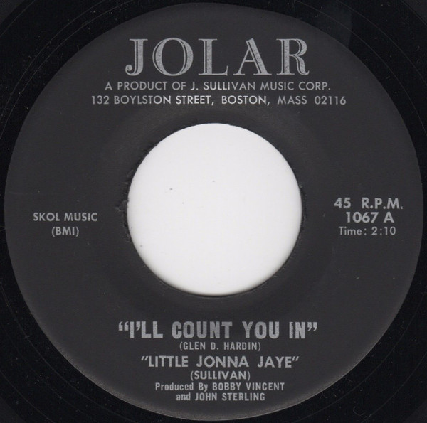 Jonna Jaye - I'll Count You In / Dear Jimmy | Jolar (1067) - main