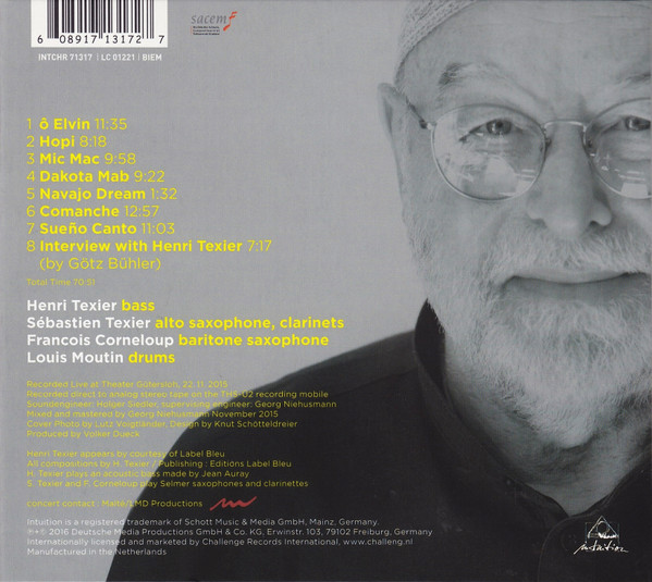 Henri Texier - Dakota Mab (Live At Theater Gütersloh) | Intuition Records (INTCHR 71317) - 2