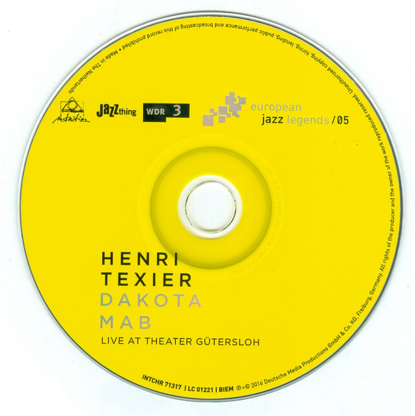 Henri Texier - Dakota Mab (Live At Theater Gütersloh) | Intuition Records (INTCHR 71317) - 3