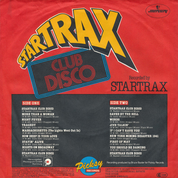 Startrax - Startrax Club Disco | Mercury (6059 457) - 2