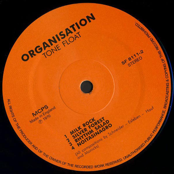 Organisation - Tone Float | Not On Label (Organisation) (SF 8111) - 4