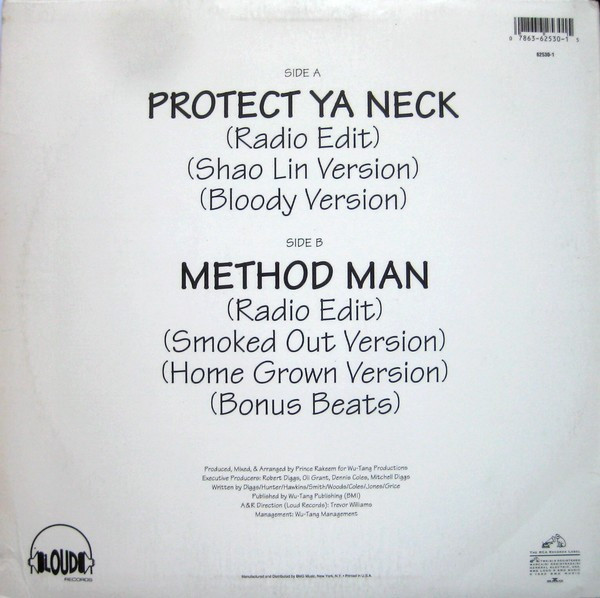 Wu-Tang Clan - Protect Ya Neck | Loud Records (07863-62530-1) - 2