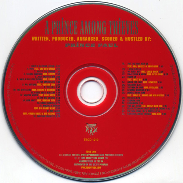 Prince Paul - A Prince Among Thieves | Tommy Boy (TBCD 1210) - 3