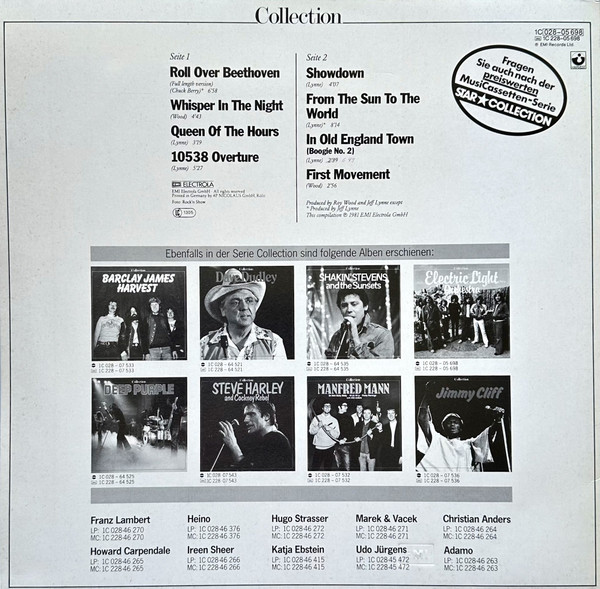 Electric Light Orchestra - Collection | Harvest (1C 028-05 698) - 2