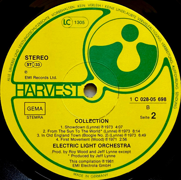 Electric Light Orchestra - Collection | Harvest (1C 028-05 698) - 4