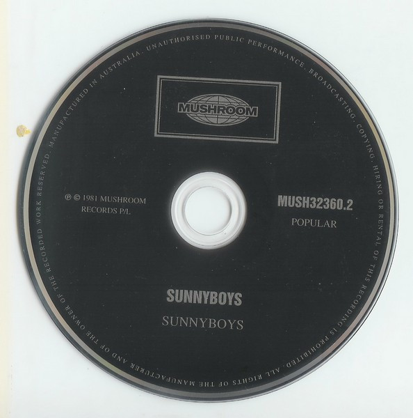 Sunnyboys - Sunnyboys CD | Mushroom (MUSH32360.2) - 3 Sunnyboys - Sunnyboys CD | Mushroom (MUSH32360.2) - 3