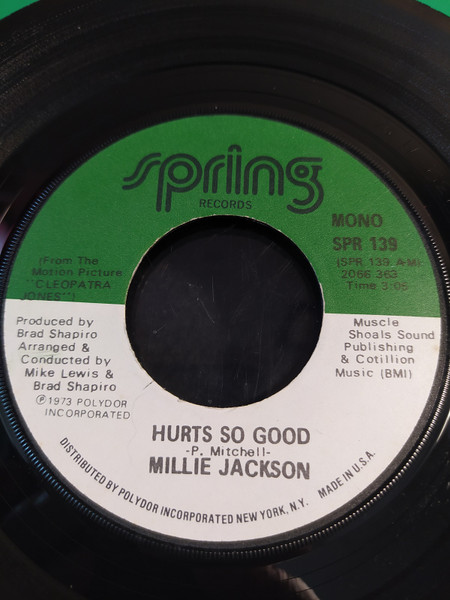 Millie Jackson - Hurts So Good | Spring Records (SPR 139) - main