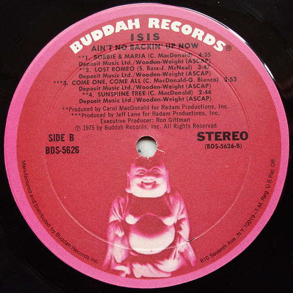 Isis - Ain't No Backin' Up Now | Buddah Records (BDS 5626) - 3 Isis - Ain't No Backin' Up Now | Buddah Records (BDS 5626) - 3