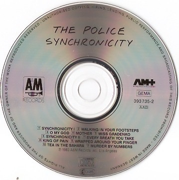 The Police - Synchronicity | A&M Records (393 735-2) - 3