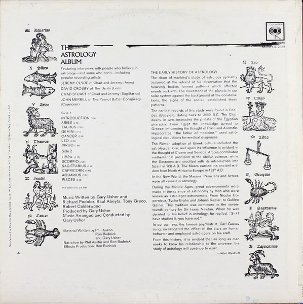 Various - The Astrology Album | Columbia (CL 2689) - 2