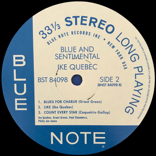 Ike Quebec - Blue & Sentimental | Blue Note (ST-84098) - 4