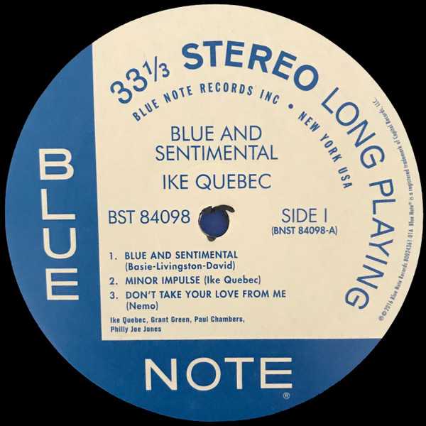 Ike Quebec - Blue & Sentimental | Blue Note (ST-84098) - 3