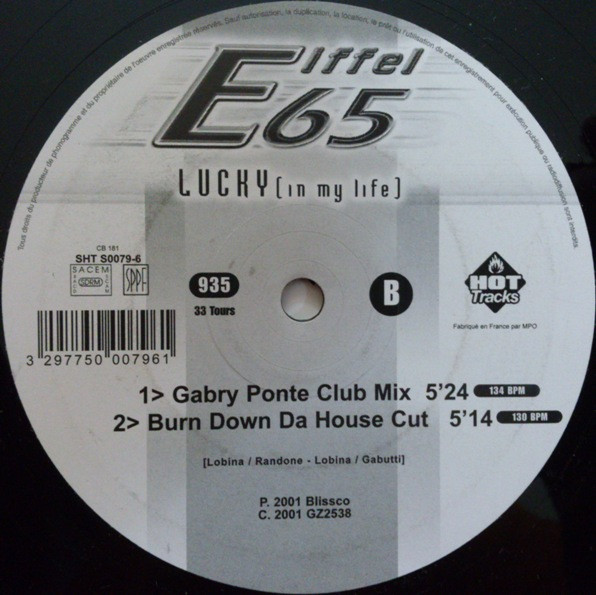 Eiffel 65 - Lucky (In My Life) | Hot Tracks (SHT S0079-6) - 4 Eiffel 65 - Lucky (In My Life) | Hot Tracks (SHT S0079-6) - 4