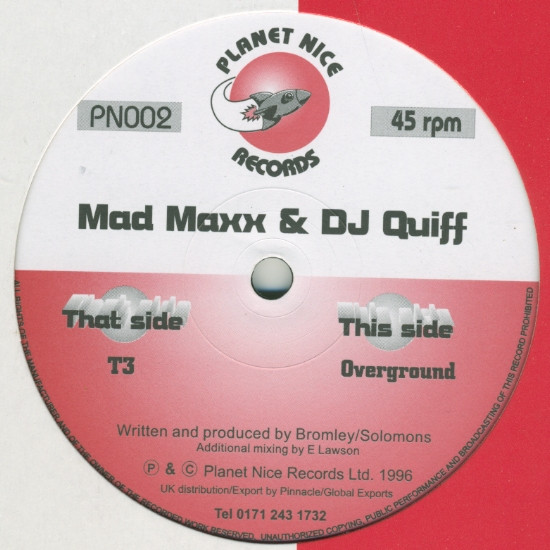 Mad Maxx & DJ Quiff - T3 | Planet Nice Records (PN002) - 2