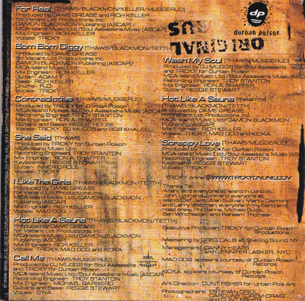 Tricky With DJ Muggs And Dame Grease - Juxtapose | Island Records (314-546 432-2) - 2 Tricky With DJ Muggs And Dame Grease - Juxtapose | Island Records (314-546 432-2) - 2