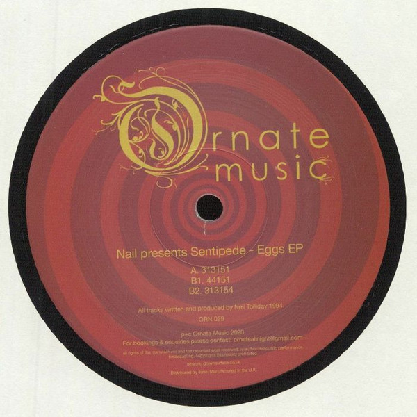 Nail Tolliday Presents Sentipede - Eggs EP | Ornate Music (ORN029) - main