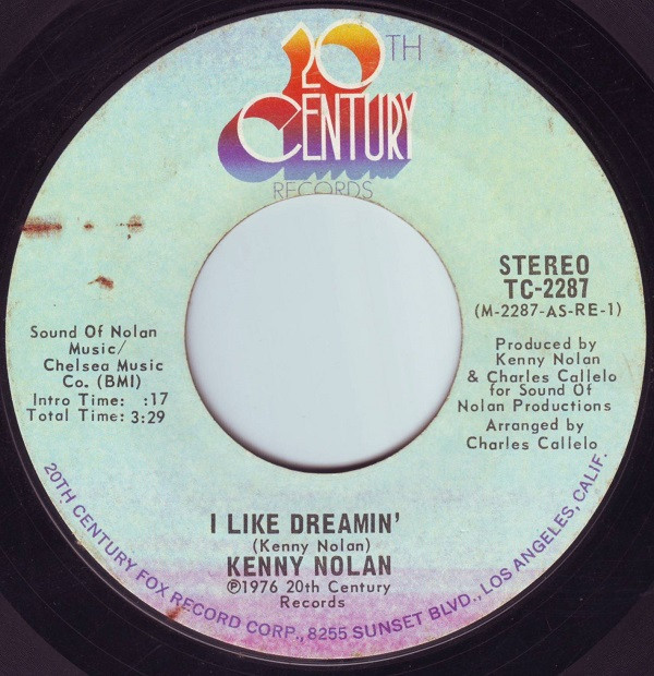 Kenny Nolan - I Like Dreamin' / Time Ain't Time Enough | 20th Century Records (TC-2287)