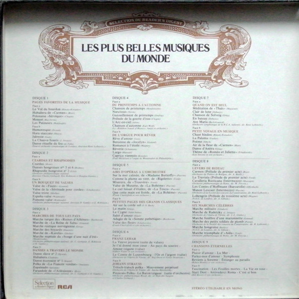 Various - Les Plus Belles Musiques Du Monde | Sélection Du Reader's Digest (931 SM) - 2 Various - Les Plus Belles Musiques Du Monde | Sélection Du Reader's Digest (931 SM) - 2