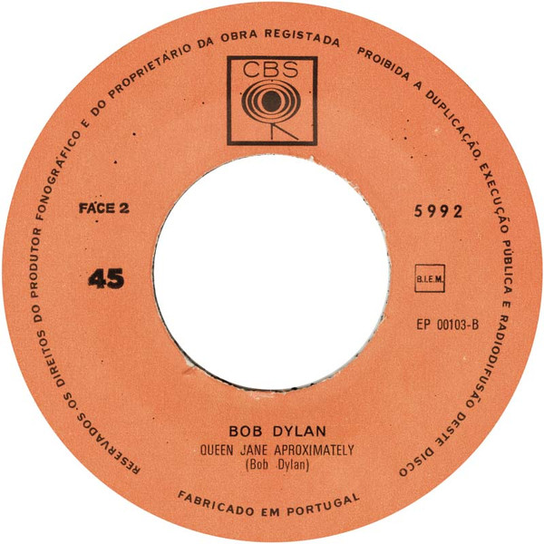 Bob Dylan - Highway 61 Revisited | CBS (5992) - 4 Bob Dylan - Highway 61 Revisited | CBS (5992) - 4