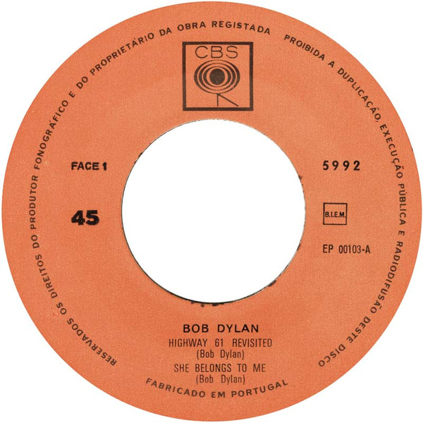 Bob Dylan - Highway 61 Revisited | CBS (5992) - 3 Bob Dylan - Highway 61 Revisited | CBS (5992) - 3