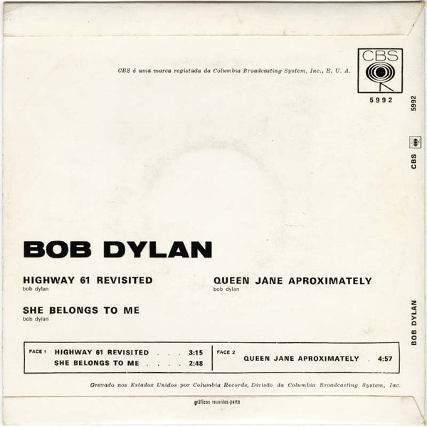 Bob Dylan - Highway 61 Revisited | CBS (5992) - 2 Bob Dylan - Highway 61 Revisited | CBS (5992) - 2