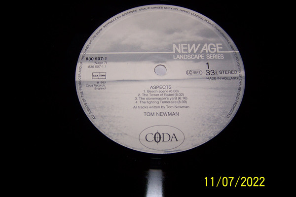 Tom Newman - Aspects | Coda Records (830 507-1) - 4