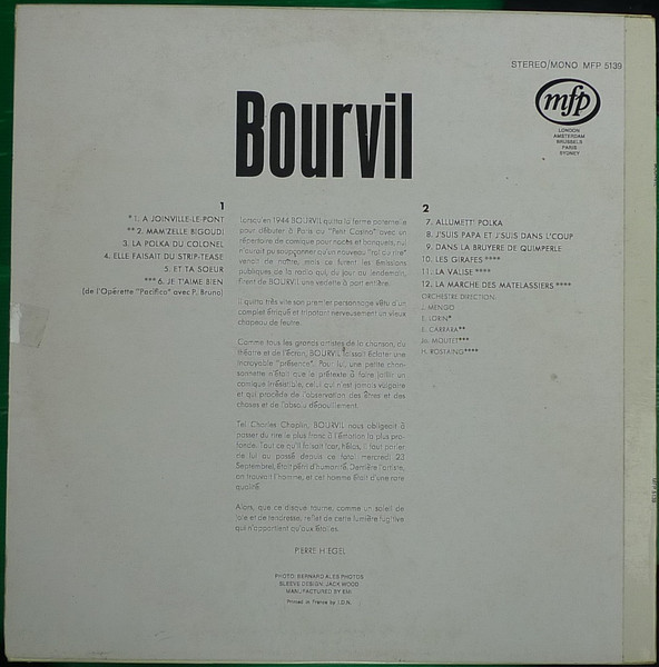 Bourvil - Bourvil | Music For Pleasure (MFP 5139) - 2 Bourvil - Bourvil | Music For Pleasure (MFP 5139) - 2