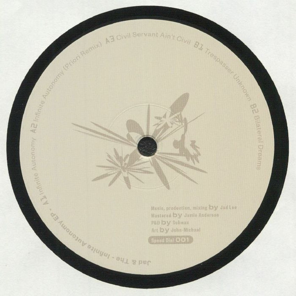 Jad & The - Infinite Autonomy EP | Speed Dial (SPEEDDIAL001)