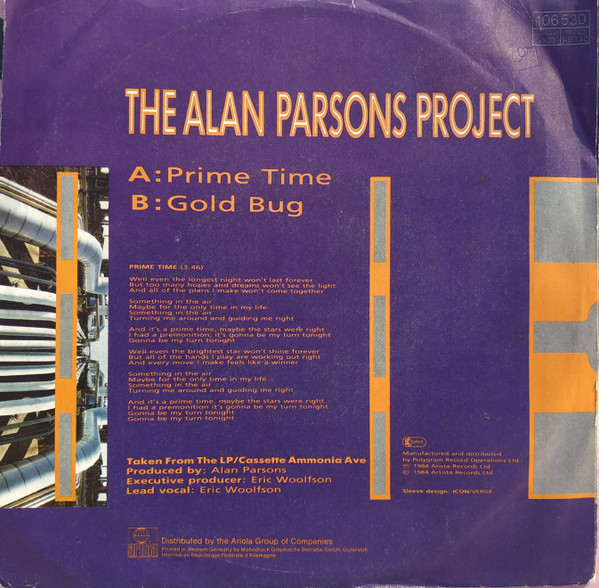 The Alan Parsons Project - Prime Time | Arista (106 530) - 2