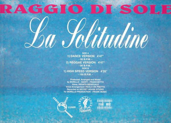 Raggio Di Sole - La Solitudine | Dig It International (DMX 10109)
