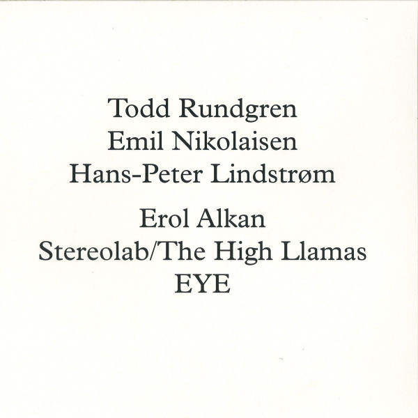 Todd Rundgren , Emil Nikolaisen , Lindstrøm - Runddans (Remixed) | Smalltown Supersound (STS26312) - main