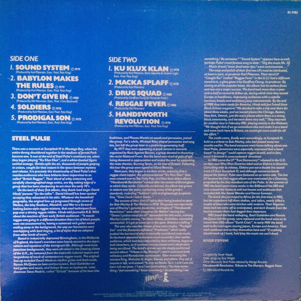 Steel Pulse - Reggae Greats | Mango (ISL 9783) - 2 Steel Pulse - Reggae Greats | Mango (ISL 9783) - 2