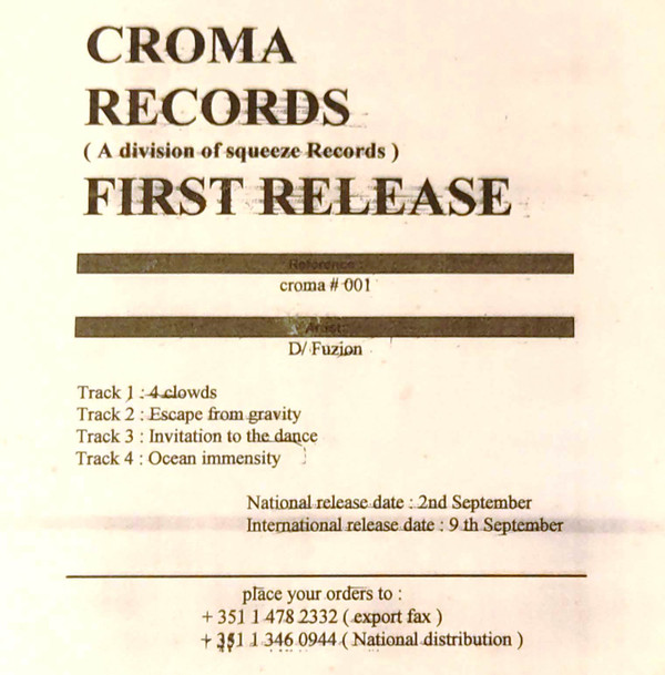 D-Fuzion - CROMA#001 | Croma (#001)