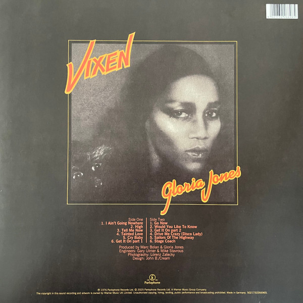 Gloria Jones - Vixen | Parlophone (5021732266965) - 3 Gloria Jones - Vixen | Parlophone (5021732266965) - 3