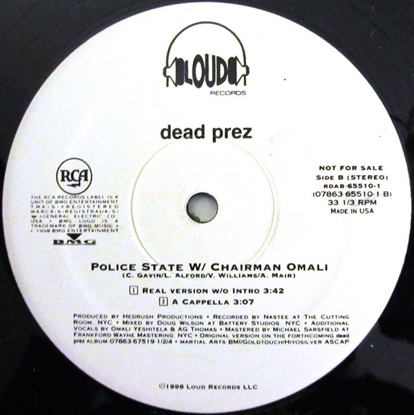 Dead Prez - Police State | Loud Records (RDAB-65510-1) - 3