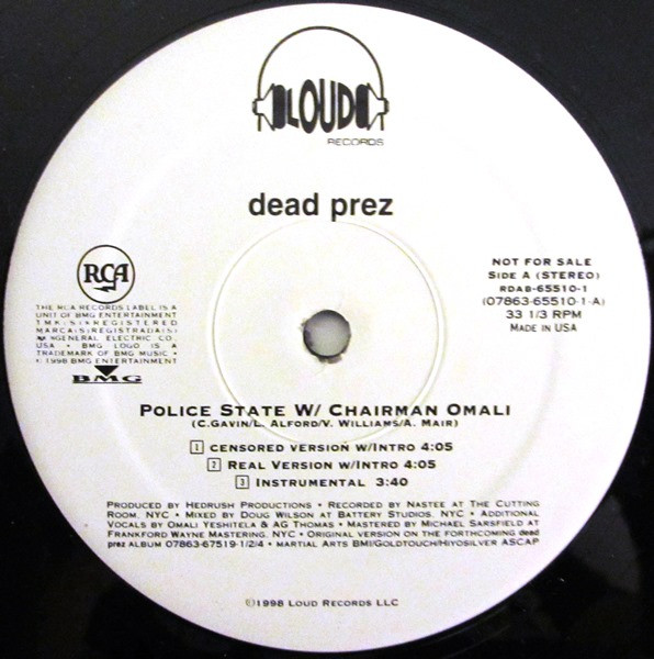 Dead Prez - Police State | Loud Records (RDAB-65510-1) - 2