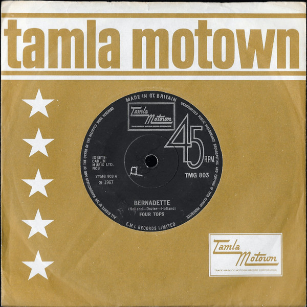 Four Tops - Bernadette | Tamla Motown (TMG 803) - 2