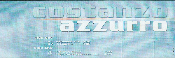 Costanzo - Azzurro | Zeitgeist (561 827-1)