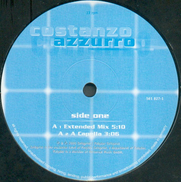 Costanzo - Azzurro | Zeitgeist (561 827-1) - 2