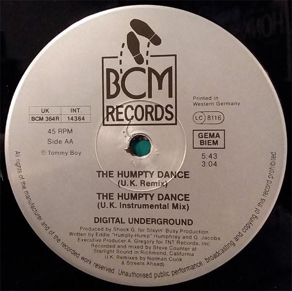 Digital Underground - The Humpty Dance (The Remixes) | BCM Records (BCM 364R) - 4 Digital Underground - The Humpty Dance (The Remixes) | BCM Records (BCM 364R) - 4