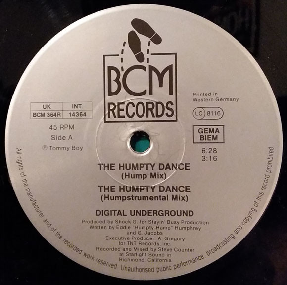 Digital Underground - The Humpty Dance (The Remixes) | BCM Records (BCM 364R) - 3 Digital Underground - The Humpty Dance (The Remixes) | BCM Records (BCM 364R) - 3