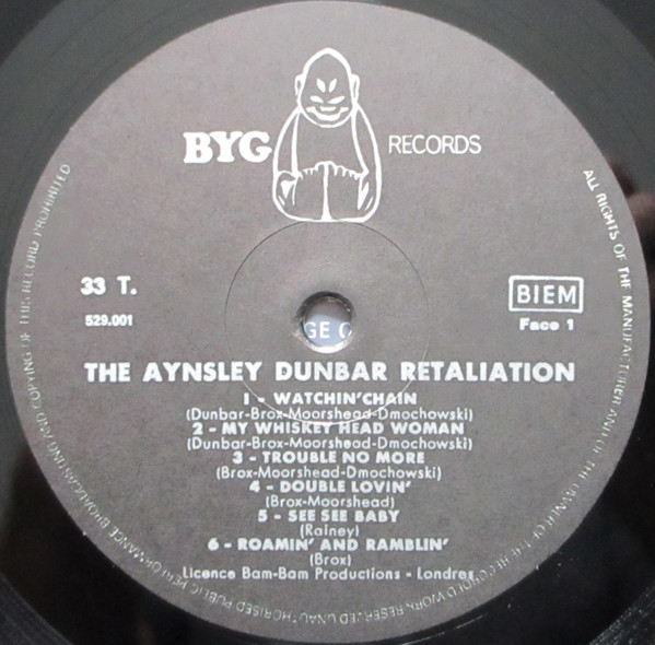 The Aynsley Dunbar Retaliation - The Aynsley Dunbar Retaliation | BYG Records (529.001) - 3 The Aynsley Dunbar Retaliation - The Aynsley Dunbar Retaliation | BYG Records (529.001) - 3