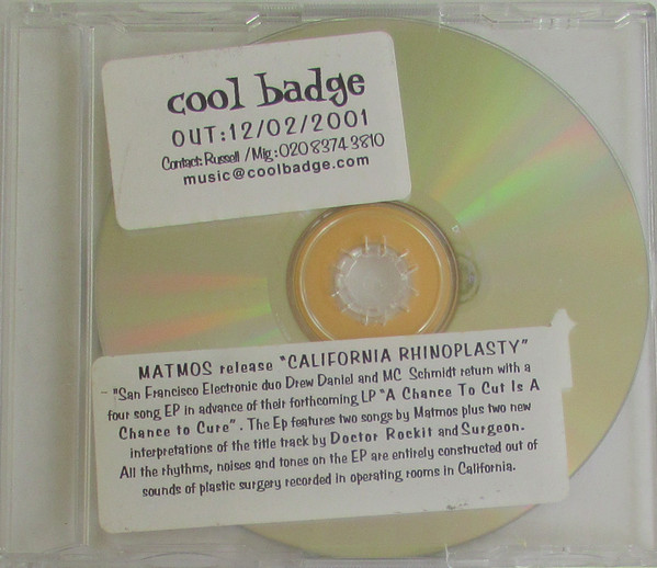 Matmos - California Rhinoplasty EP | Matador (OLE 501-2V)