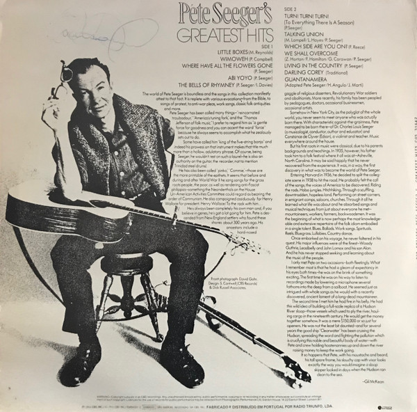 Pete Seeger - Pete Seeger's Greatest Hits | CBS (31642) - 2
